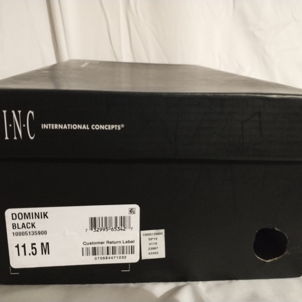 Men's INC Dominik Black Dress Shoes Size 11.5 - Picture 2 of 10